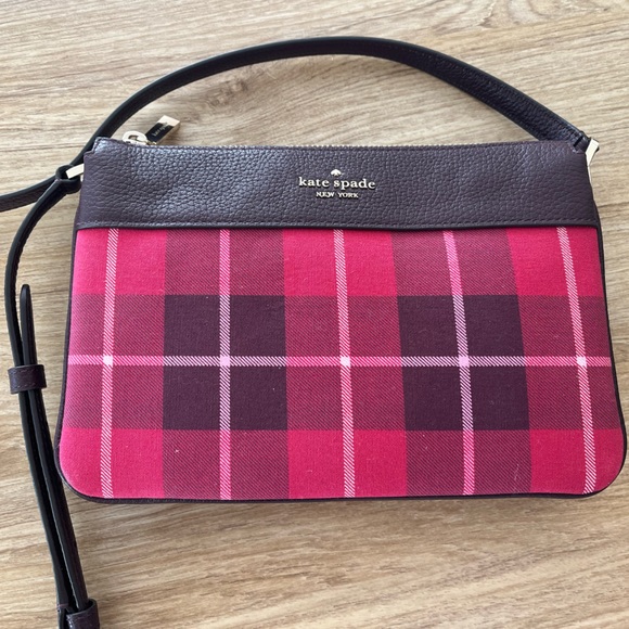 Kate spade leather and fabric crossbody bag - Picture 2 of 5